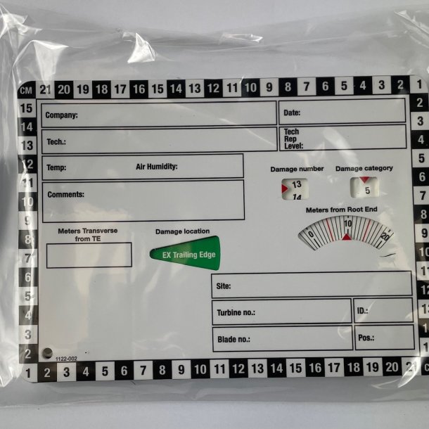 Photograph reference card (photo card).  
