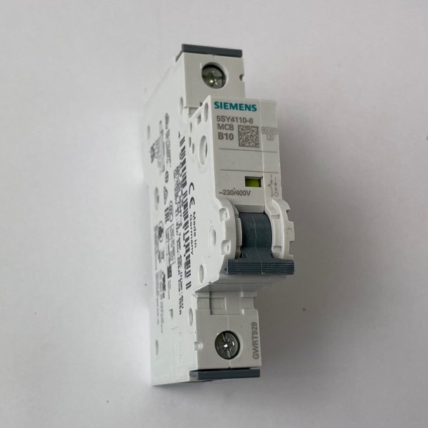 SIEMENSautom.circuit break.1p. B10A 400VAC SIE 5SY4110-6 