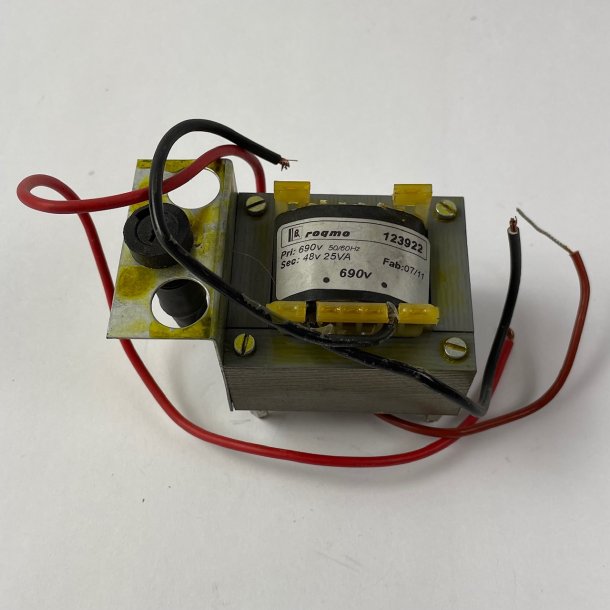 TRANSFOR.ROQMO 123922 50/60Hz 48V 25VA. TRANSFORMER. 