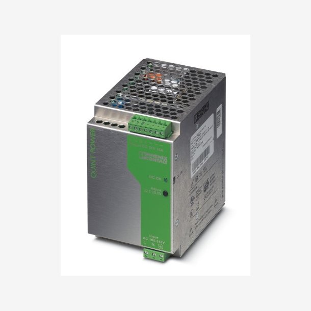 POWER SUPPLY QUINT POWER OUTPUT DC 24V 10A INPUT AC 100-240V ADJUST 22.5-28.5V 2938604 PHOENIX CONTACT