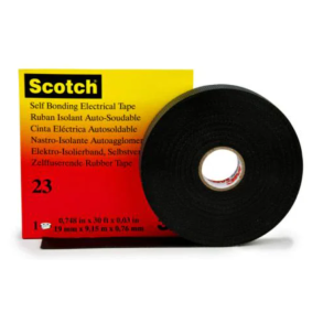 TAPE, ELECTRICAL, 3M, 19X9, NR.23. Minimum order quantity = 25