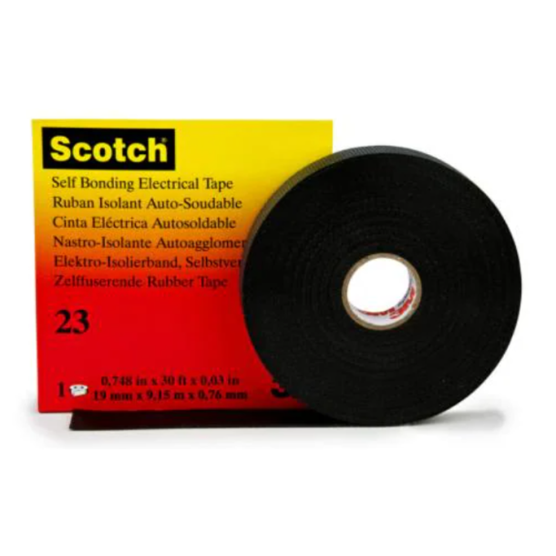 TAPE, ELECTRICAL, 3M, 19X9, NR.23. Minimum order quantity = 25