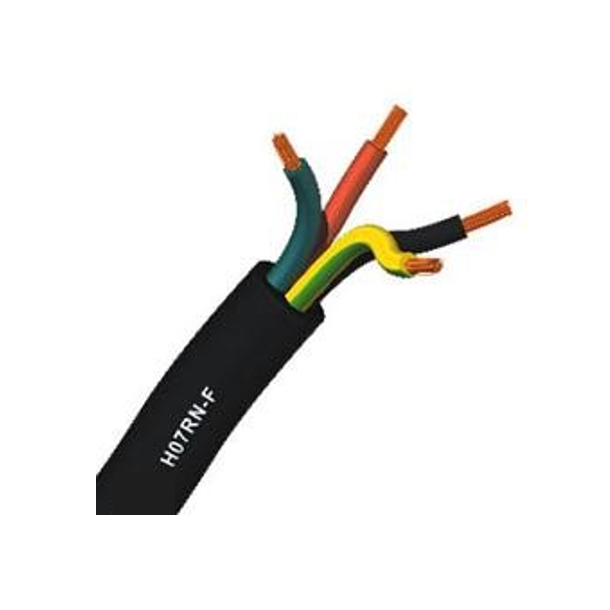 CABLE H07RNF, 3G, 1.5MM2, BLACK. Minimum order quantity = 25