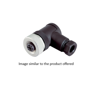 5POL FEMALE ANGLED CONNECTOR, M12, IP67