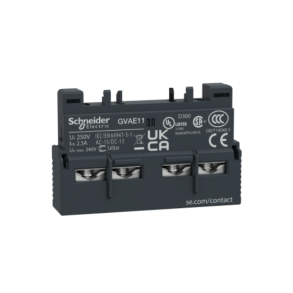 AUXILIARY SWITCH, GV2AE11, 1NO+1NC, DTE