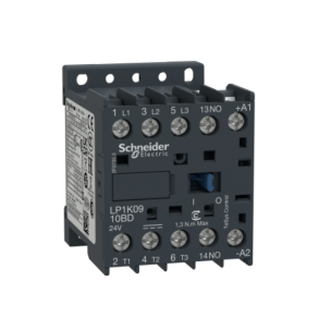 CONTACTOR LP1-K0910BD, 3+1S, 24VDC, 9A
