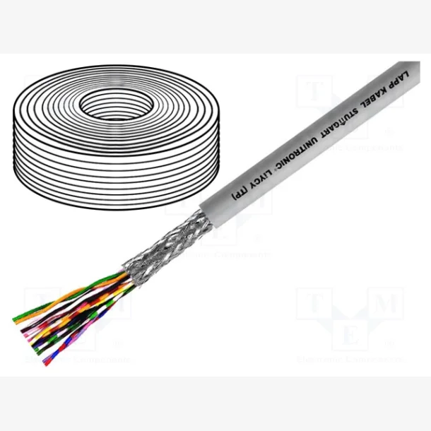 CABLE LIYCY, 3X2X0.5MM2, GREY. Minimum order quantity = 25
