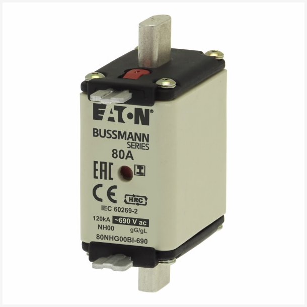 FUSE LINK NH00, 80A, 690V. Minimum order quantity = 10