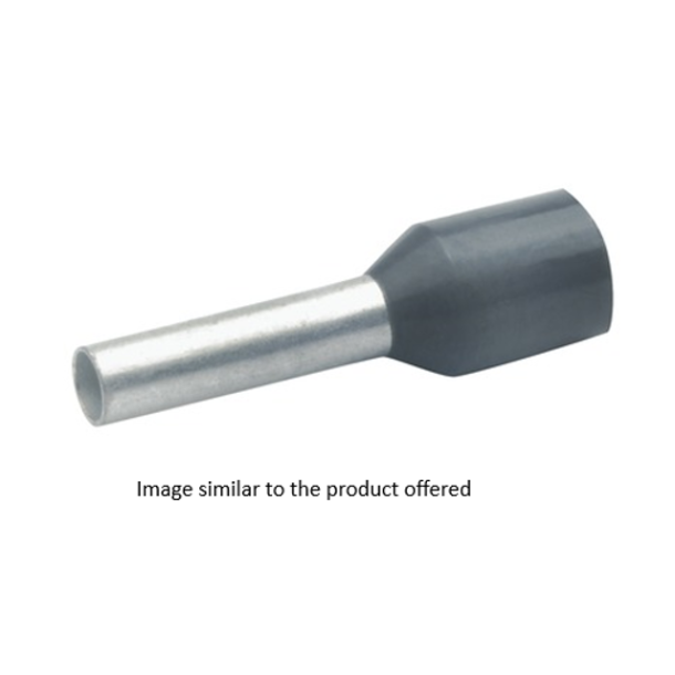 CABLE END SLEEVE 0.75MM2, 8MM, GY, TAPED