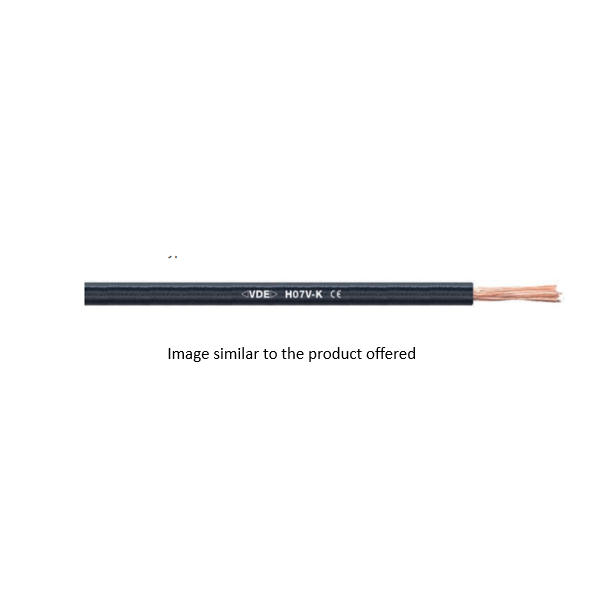 CABLE H07V-K, 10MM2, BLACK. Minimum order quantity = 25