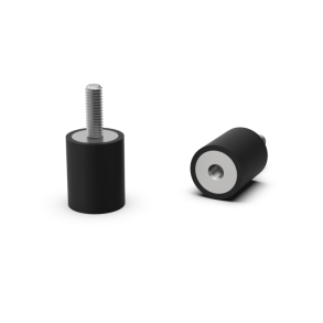 RUBBER METAL BUFFER B, 25X35, M6 60SHORE