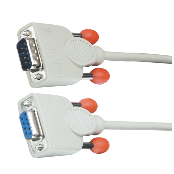 RS232-CABLE, DB9ST-DB9BU, 1.8M.