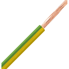 CABLE, H07V-K, 1.5MM2, GREEN/YELLOW. Minimum order quantity = 100