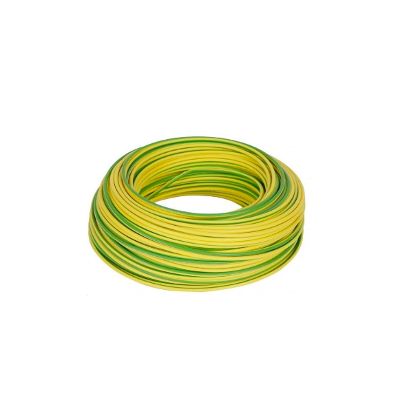 CABLE H07V-K, 6MM2, GREEN/YELLOW.