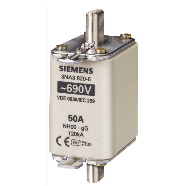 FUSE NH00, 50A, 690VAC, 440VDC.