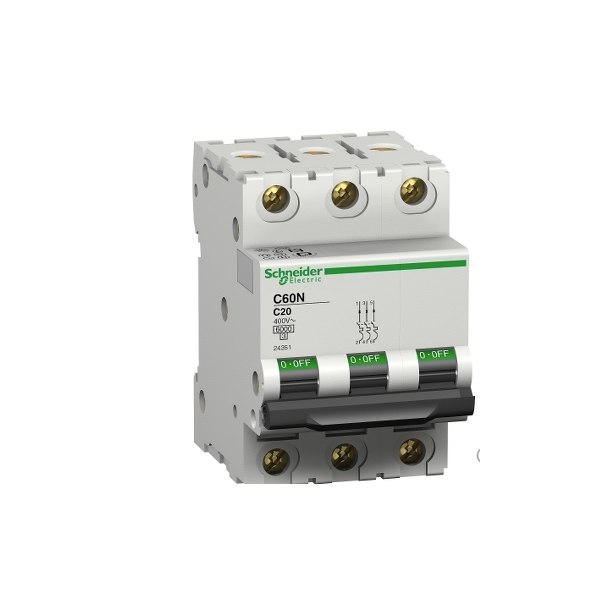CIRCUIT BREAKER C60N/C, 3P, 63A.