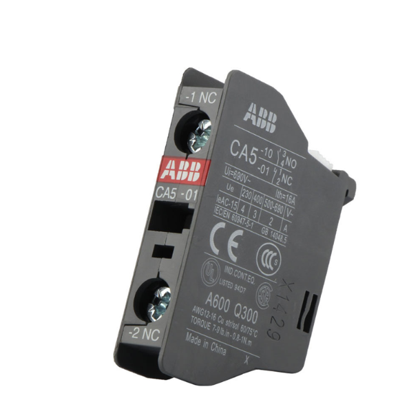 AUXILIARY CONTACTOR ABB CA5-10 1POL 1NC.