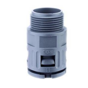 CABLE FITTING RQG-M, D13, M12X1.5 GREY.