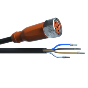 CABLE WITH PLUG M12, INDUCTIVE, 5M.