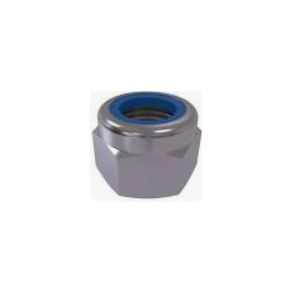 NUT M8, ISO7040, 8, TZN, SELF-LOCKING.