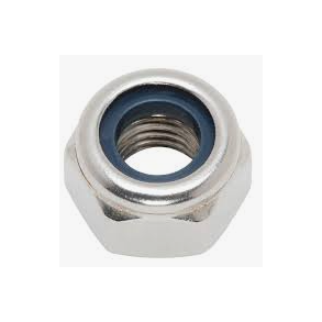 NUT M 4 ISO7040 A2, SELF LOCKING.