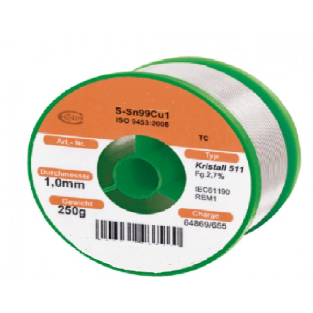 SOLDERING TIN 250G 1MM.