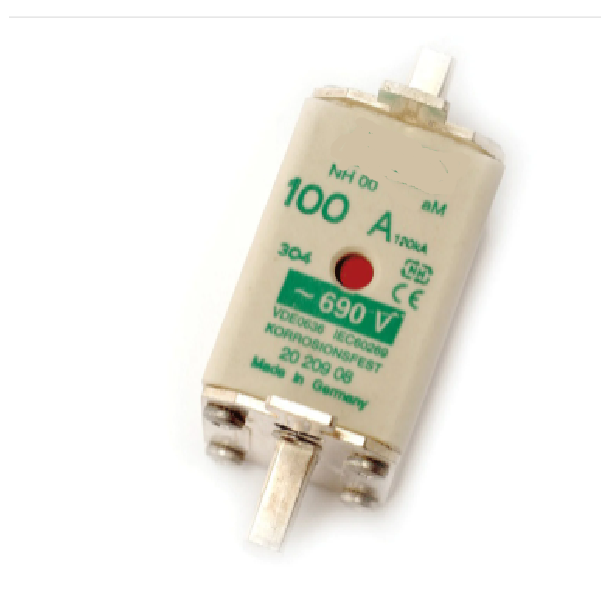FUSE NH00, 100A, 690V WITH ACTUATOR PIN.