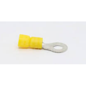 CABLE LUG 6MM2, M12, ISOLATED YELLOW. Minimum order quantity = 100