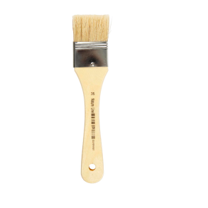 FLAT BRUSH, 35MM, BRIGHTLY, SHORT HANDLE.