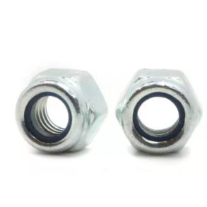 NUT M6, ISO7040 8 GZN, SELF LOCKING.