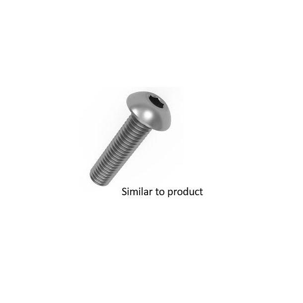 HS BUTTON HEAD SCREW,M 8X 16-ISO7380-A4.