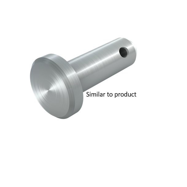 BOLT WITH PIN HOLE,ISO 2341-B, 20X70, ST.