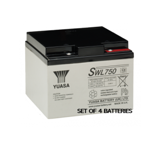 SET OF 4 BATTERIES SWL 750 #.