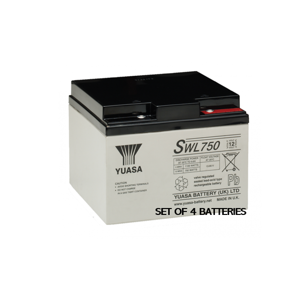 SET OF 4 BATTERIES SWL 750 #.