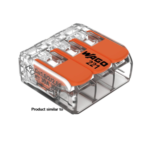 COMPACT CONNECTOR, WAGO, 3-CONDUCTOR.