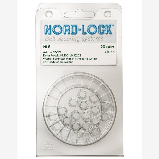 NORDLOCK WASHER DNL 6, SP. Minimum order quantity = 100