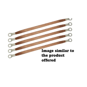 GROUND STRAP, FLAT, B2 M12 LENGTH 250 MM.