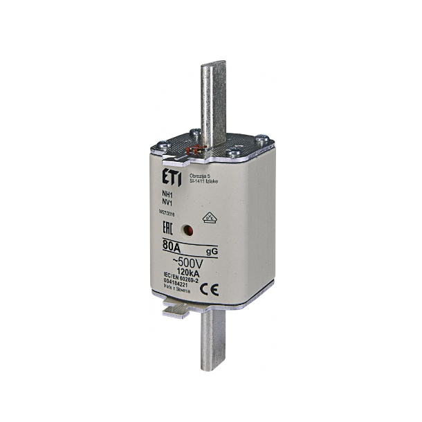 FUSE NH1, 80A, 120KA, 690V