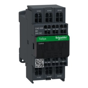 AUXILIARY CONTACTOR 24VDC, 5NO CAD-503BD