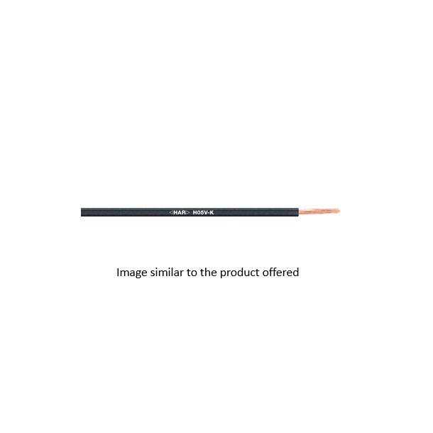 POWER/CONTROL CABLE H05V-K, 1MM2GN/YE