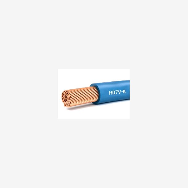 CABLE, H07V-K, 10QMM, BLUE. Minimum order quantity = 100