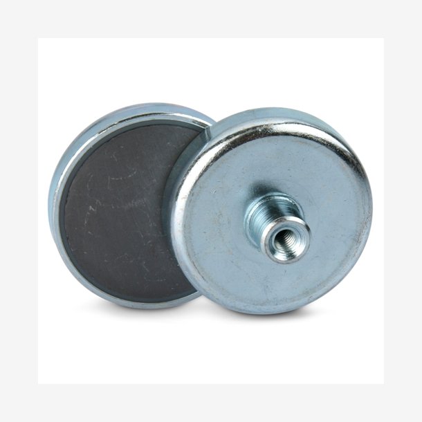 FERRITE POT MAGNET 32X7MM, THREAD M4