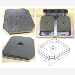 BRAKE PAD SET TYPE ZS4-9 SOLID