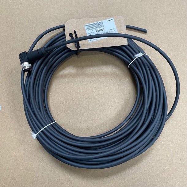 CONN M12 4P FA 20M CAB4X0.34+S. HS Code: 85444210, CoO: DK