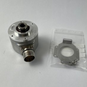 HENGSTLER VZ 6041/150113-WC10. 12 bit MT+13 bit ST, DC 10-30V, Spring tether IP64, hubshaft 10 mm