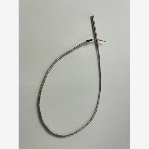 Resistance thermometer type D83-B57560G103F NTC 10 kOhm Protective sleeve: stainless steel, 5 x 60 mm Temp. range: -40 to 150&deg;C Connection cable: 500 mm, VA wire braided over 2 x 0.22 mm&sup2;, 50 mm free ends