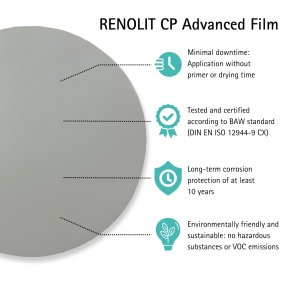 RENOLIT CP Advanced, NO PRIMER NEEDED, corrosion protection film. 10 Patches in light grey or yellow