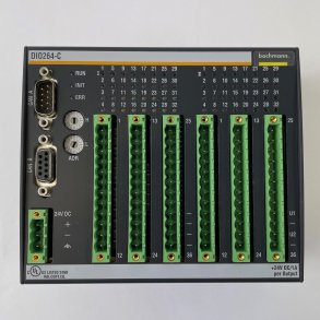 DIO264-C, CAN Slave - Digital IO module, 32x DI, 32x DIO, 24V / 1A, 2 groups, CAN/CANopen, 2x DSUB 9 (In/Out), up to 1Mbit/s, isolated